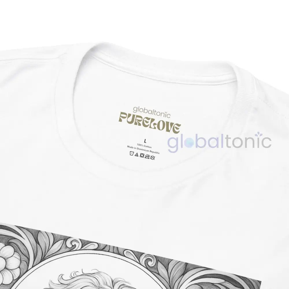 Goldendoodle (Groodle) Vintage Unisex Cotton Tee for Dog Lovers (Black & White) T-Shirt