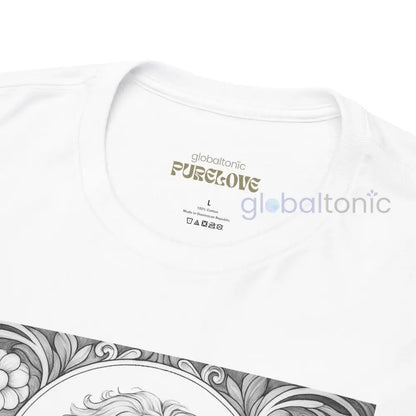 Goldendoodle (Groodle) Vintage Unisex Cotton Tee for Dog Lovers (Black & White) T-Shirt