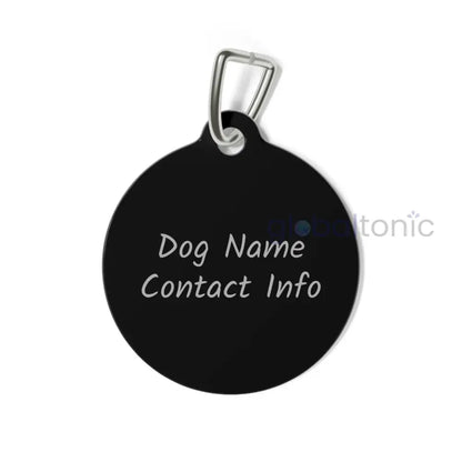 Greyhound Dog Tag (Black & White) - Vintage Design Gift for Dog Lovers & Pet Owners 1’’ Pets