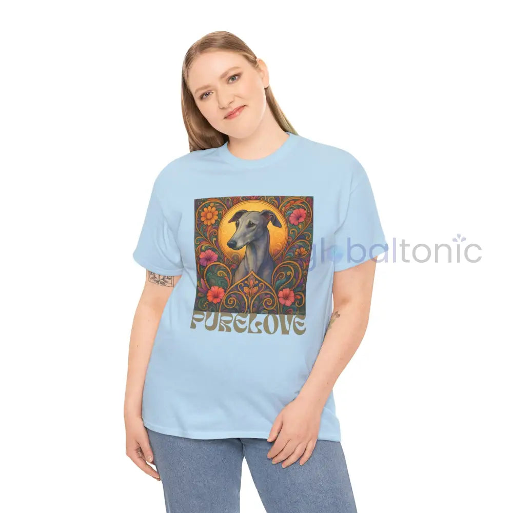 Greyhound Vintage Graphic T-Shirt – Unisex Cotton Tee for Dog Lovers T-Shirt