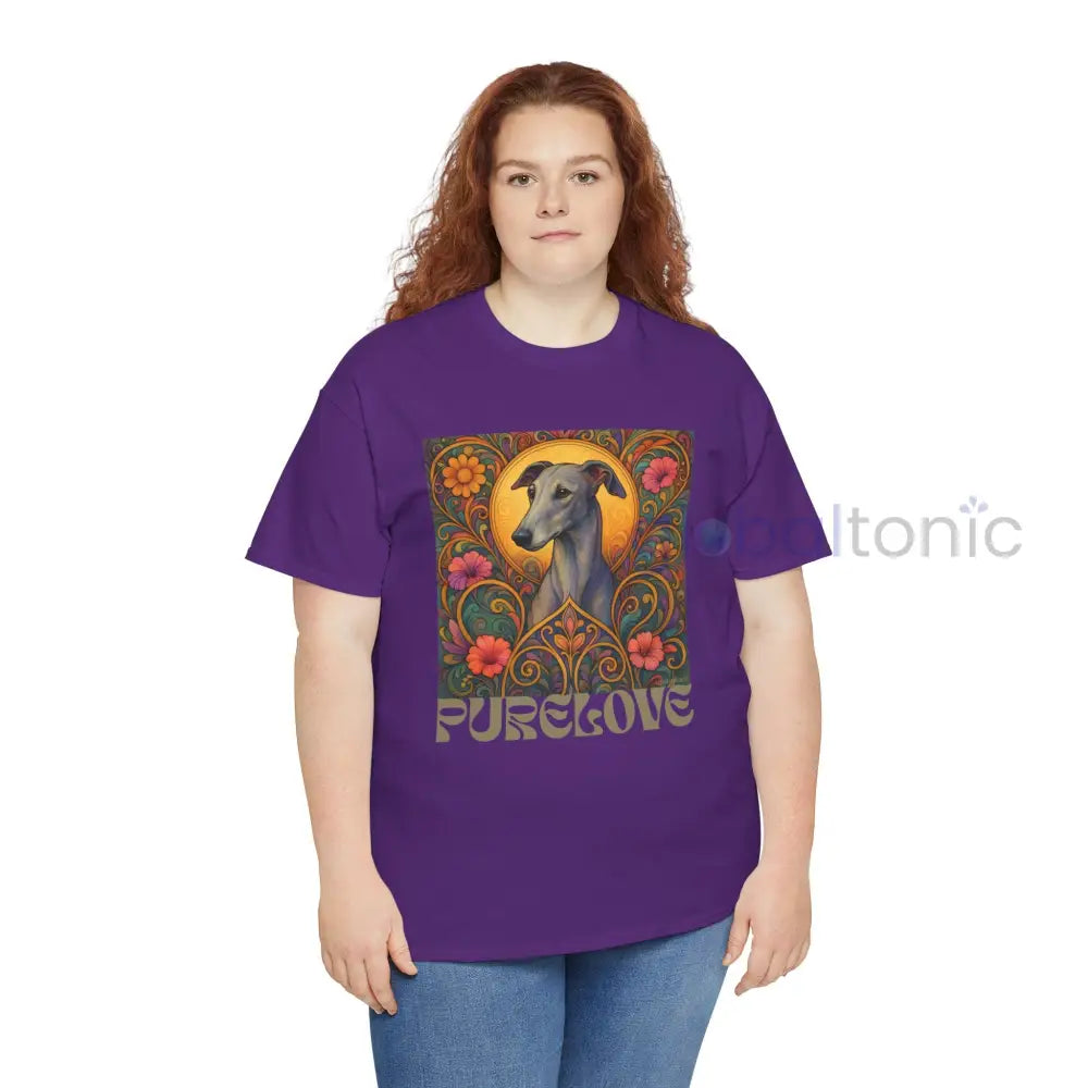 Greyhound Vintage Graphic T-Shirt – Unisex Cotton Tee for Dog Lovers T-Shirt