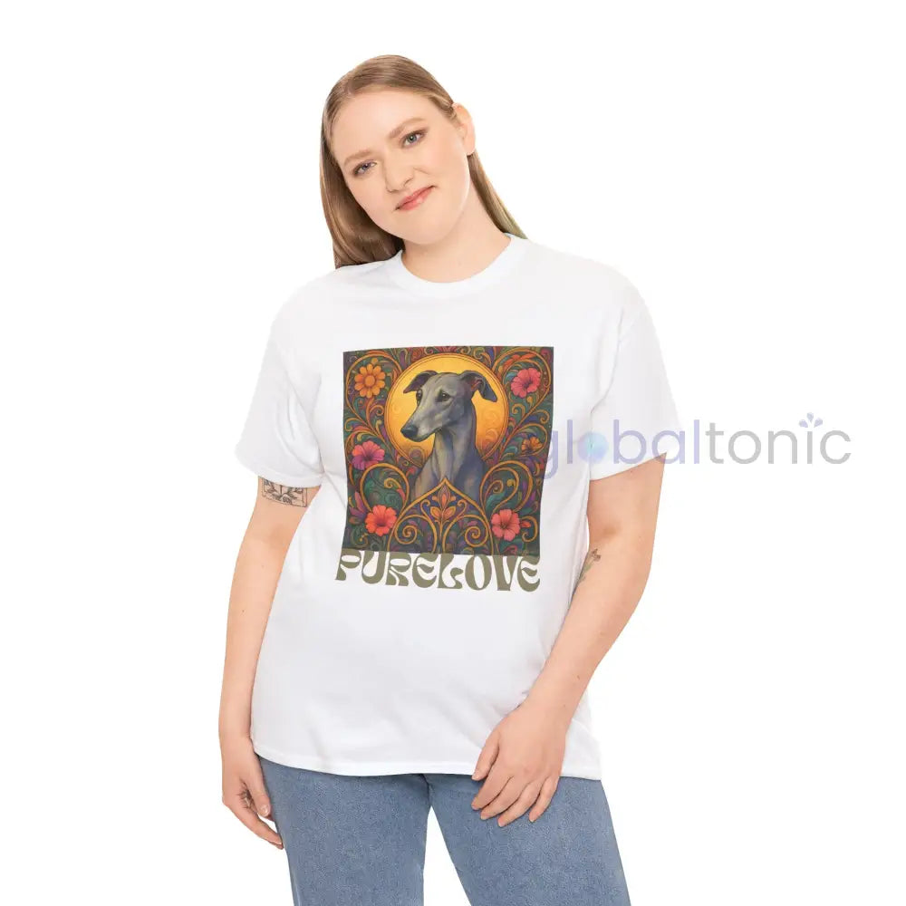 Greyhound Vintage Graphic T-Shirt – Unisex Cotton Tee for Dog Lovers T-Shirt