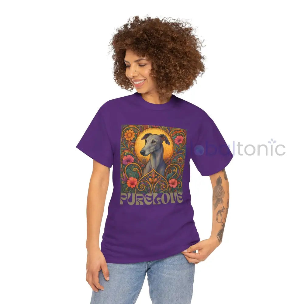 Greyhound Vintage Graphic T-Shirt – Unisex Cotton Tee for Dog Lovers T-Shirt
