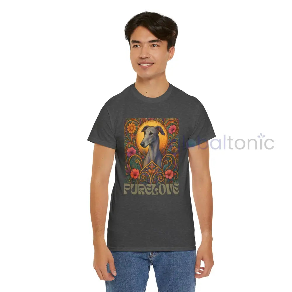 Greyhound Vintage Graphic T-Shirt – Unisex Cotton Tee for Dog Lovers T-Shirt