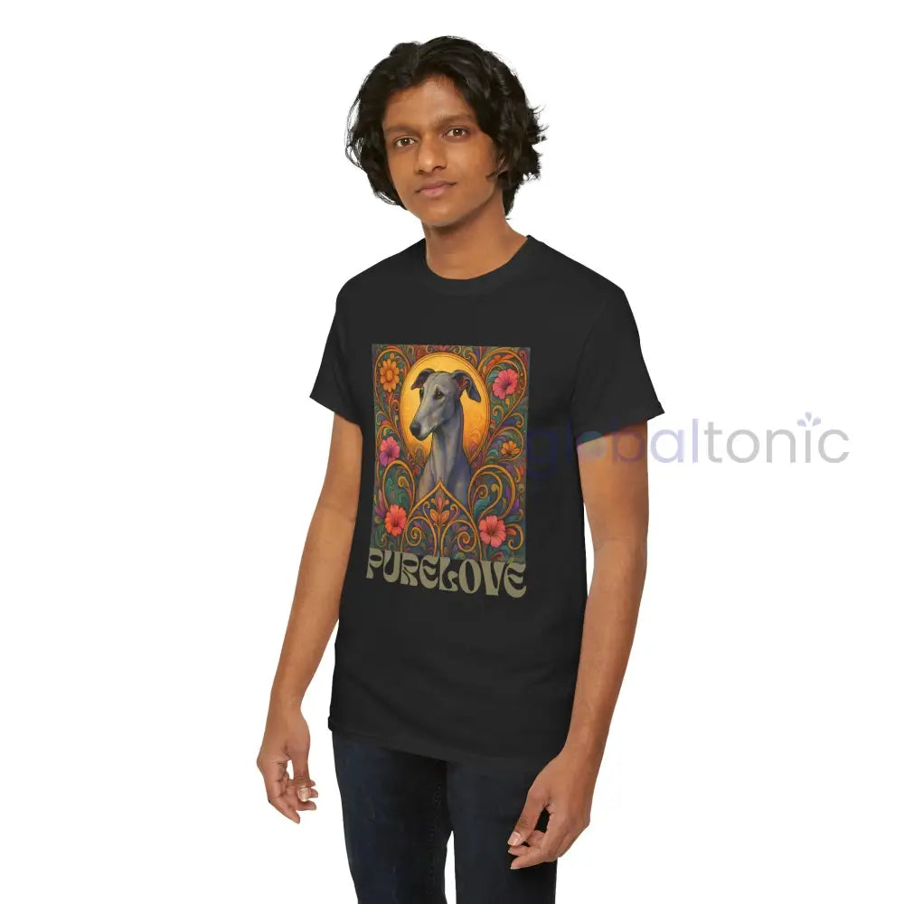 Greyhound Vintage Graphic T-Shirt – Unisex Cotton Tee for Dog Lovers T-Shirt