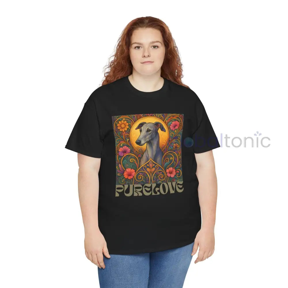 Greyhound Vintage Graphic T-Shirt – Unisex Cotton Tee for Dog Lovers T-Shirt