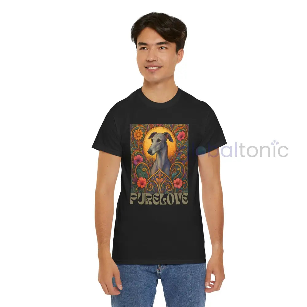 Greyhound Vintage Graphic T-Shirt – Unisex Cotton Tee for Dog Lovers T-Shirt