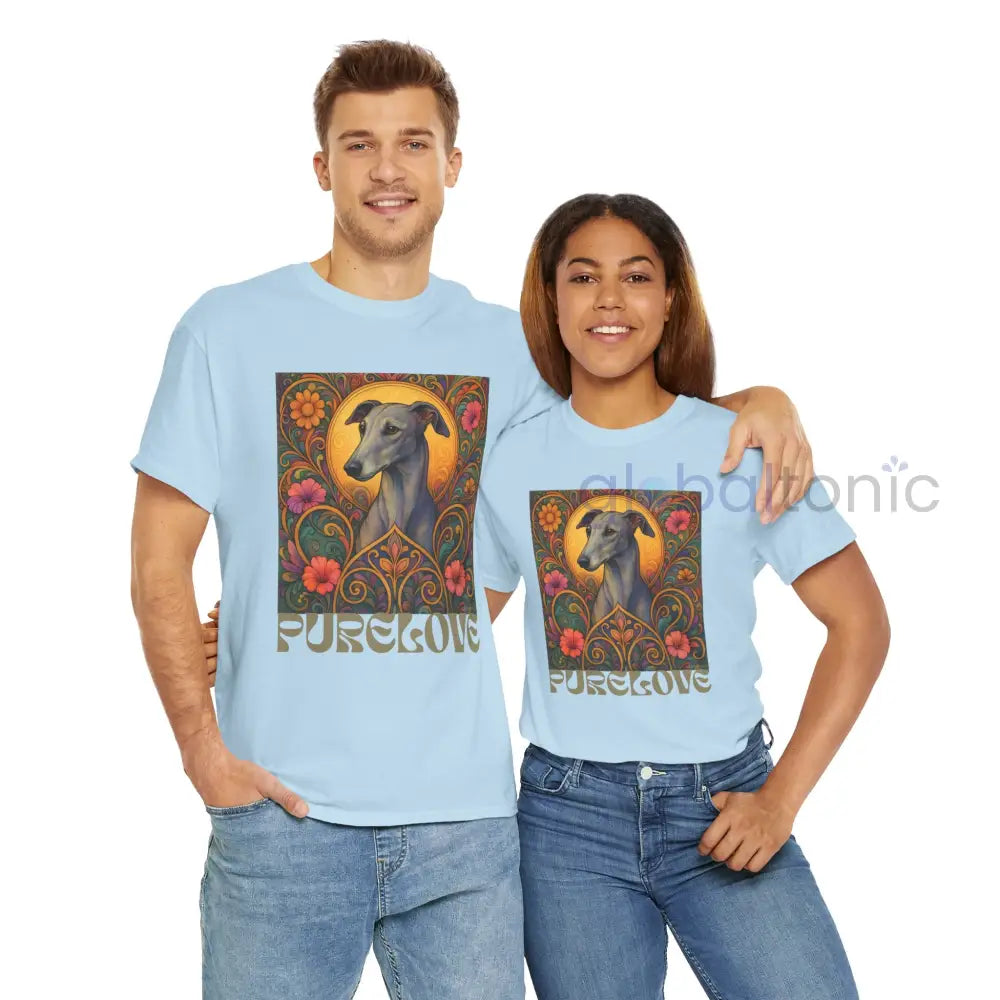 Greyhound Vintage Graphic T-Shirt – Unisex Cotton Tee for Dog Lovers T-Shirt