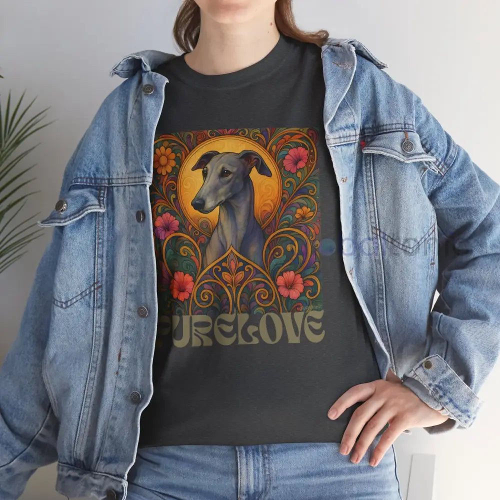 Greyhound Vintage Graphic T-Shirt – Unisex Cotton Tee for Dog Lovers T-Shirt