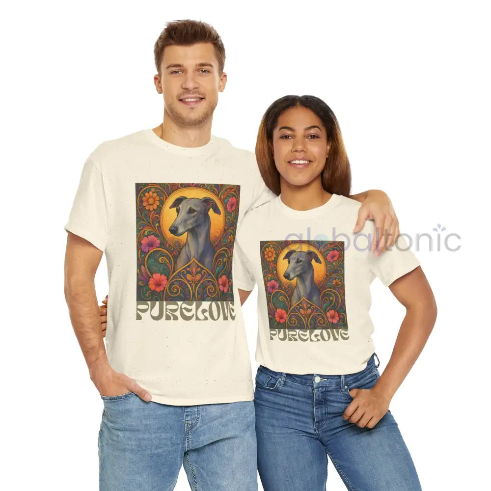 Greyhound Vintage Graphic T-Shirt – Unisex Cotton Tee for Dog Lovers T-Shirt