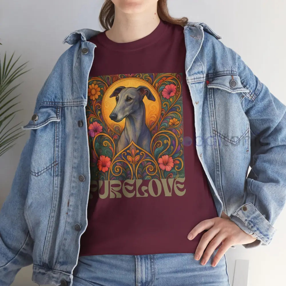 Greyhound Vintage Graphic T-Shirt – Unisex Cotton Tee for Dog Lovers T-Shirt