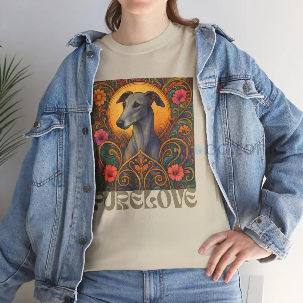 Greyhound Vintage Graphic T-Shirt – Unisex Cotton Tee for Dog Lovers T-Shirt