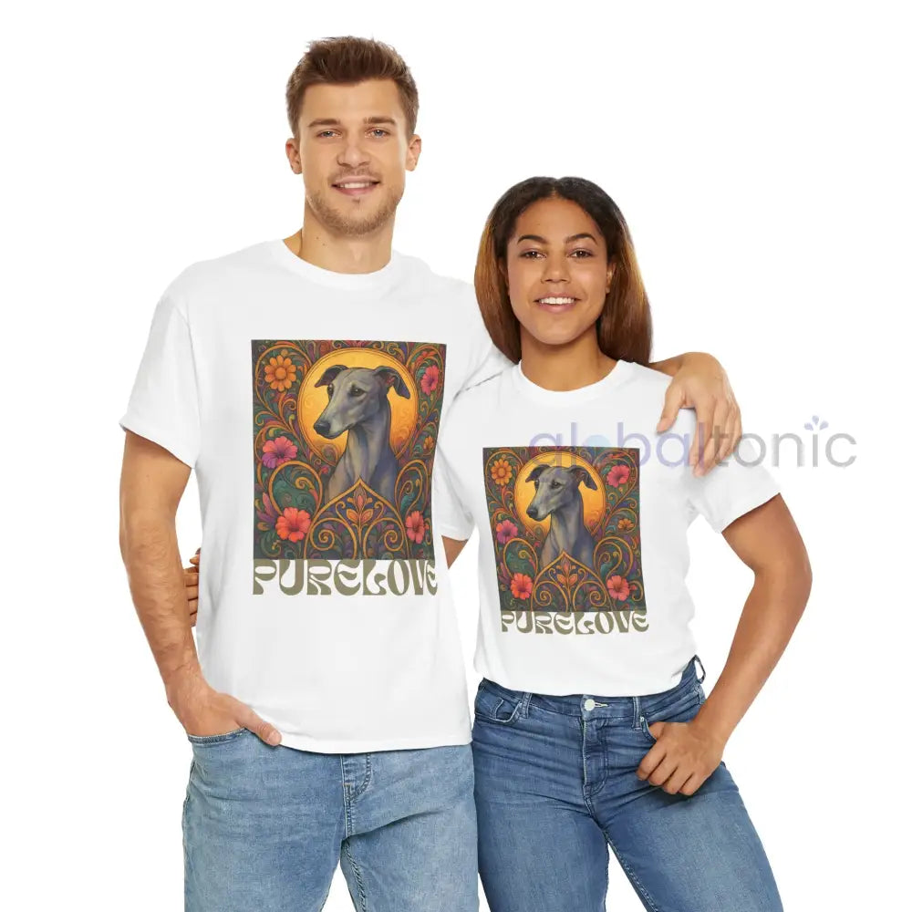 Greyhound Vintage Graphic T-Shirt – Unisex Cotton Tee for Dog Lovers T-Shirt
