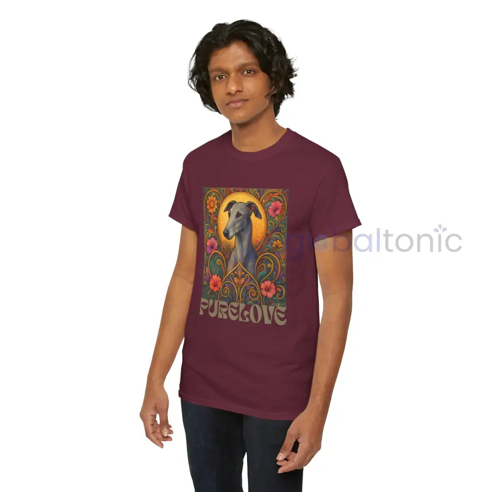 Greyhound Vintage Graphic T-Shirt – Unisex Cotton Tee for Dog Lovers T-Shirt