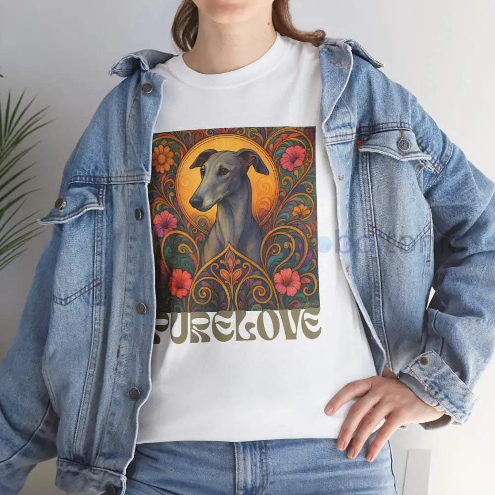 Greyhound Vintage Graphic T-Shirt – Unisex Cotton Tee for Dog Lovers T-Shirt