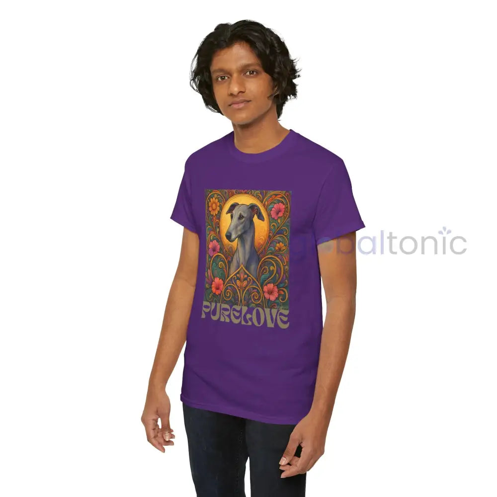 Greyhound Vintage Graphic T-Shirt – Unisex Cotton Tee for Dog Lovers T-Shirt