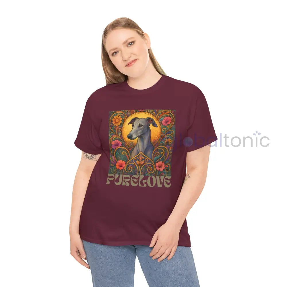 Greyhound Vintage Graphic T-Shirt – Unisex Cotton Tee for Dog Lovers T-Shirt