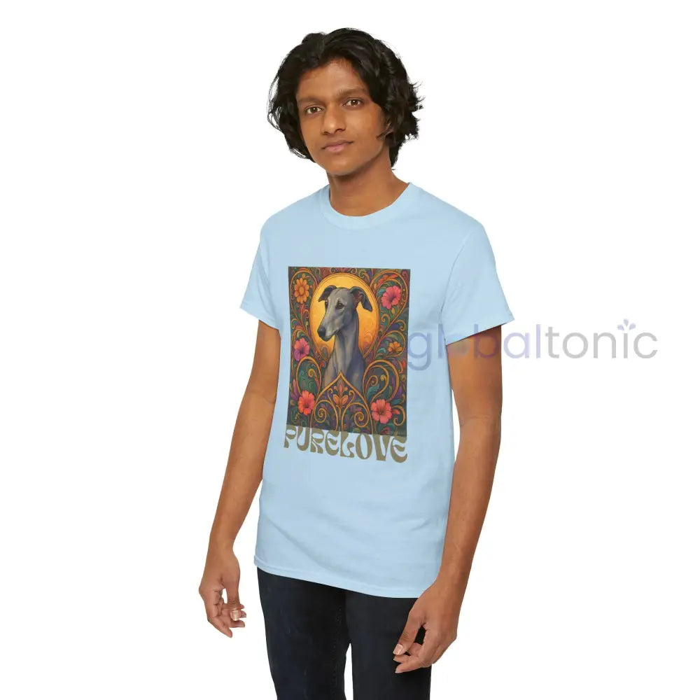 Greyhound Vintage Graphic T-Shirt – Unisex Cotton Tee for Dog Lovers T-Shirt