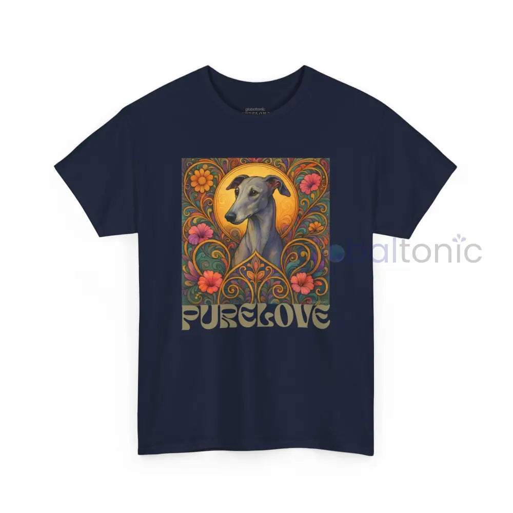 Greyhound Vintage Graphic T-Shirt – Unisex Cotton Tee for Dog Lovers T-Shirt