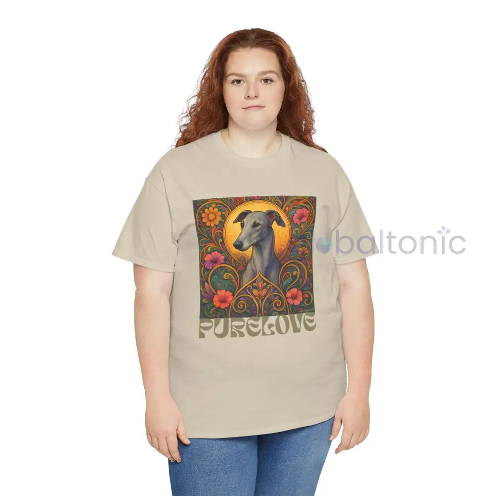 Greyhound Vintage Graphic T-Shirt – Unisex Cotton Tee for Dog Lovers T-Shirt