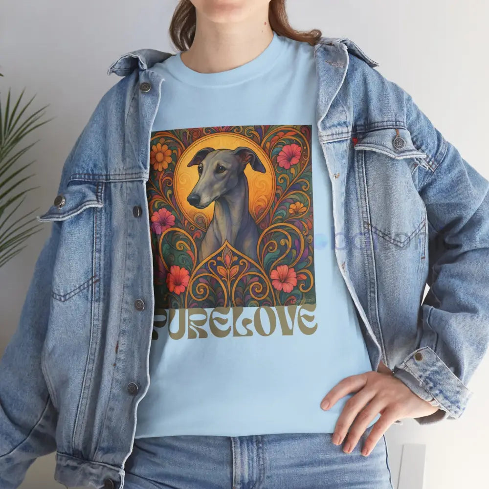 Greyhound Vintage Graphic T-Shirt – Unisex Cotton Tee for Dog Lovers T-Shirt