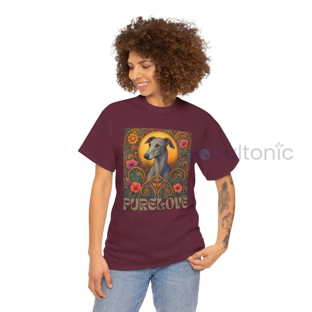Greyhound Vintage Graphic T-Shirt – Unisex Cotton Tee for Dog Lovers T-Shirt
