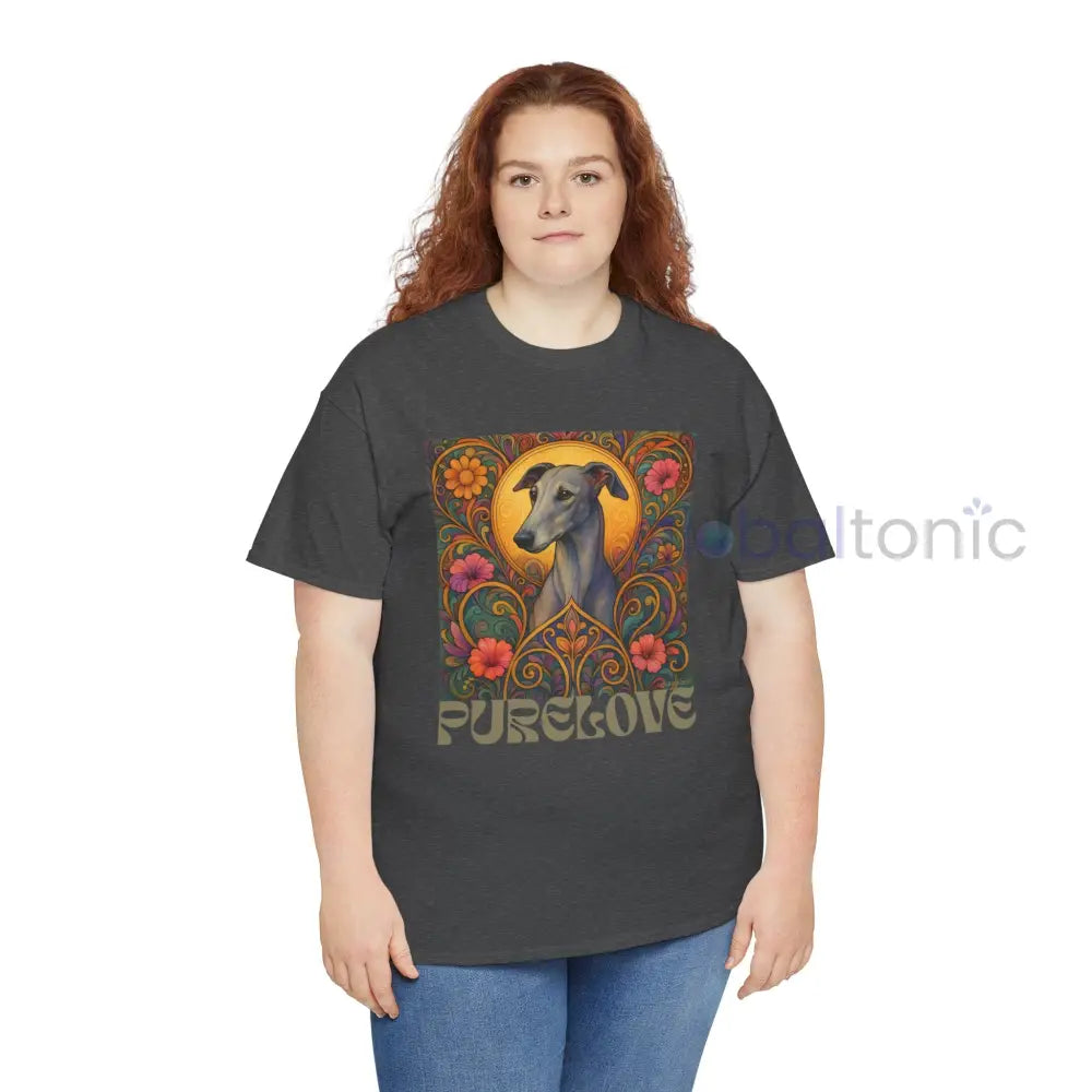 Greyhound Vintage Graphic T-Shirt – Unisex Cotton Tee for Dog Lovers T-Shirt
