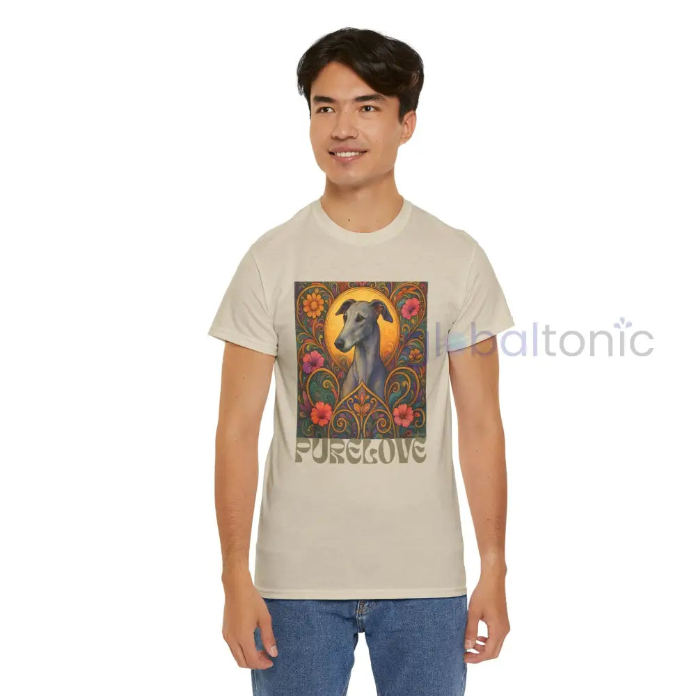 Greyhound Vintage Graphic T-Shirt – Unisex Cotton Tee for Dog Lovers T-Shirt