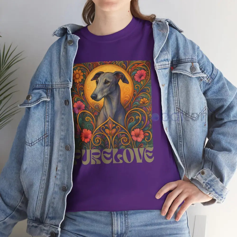 Greyhound Vintage Graphic T-Shirt – Unisex Cotton Tee for Dog Lovers T-Shirt
