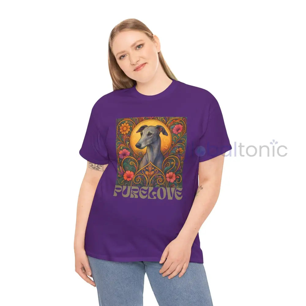 Greyhound Vintage Graphic T-Shirt – Unisex Cotton Tee for Dog Lovers T-Shirt