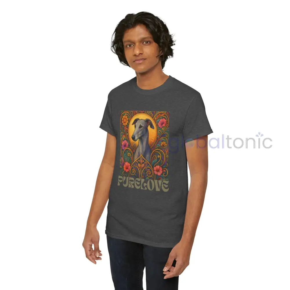 Greyhound Vintage Graphic T-Shirt – Unisex Cotton Tee for Dog Lovers T-Shirt