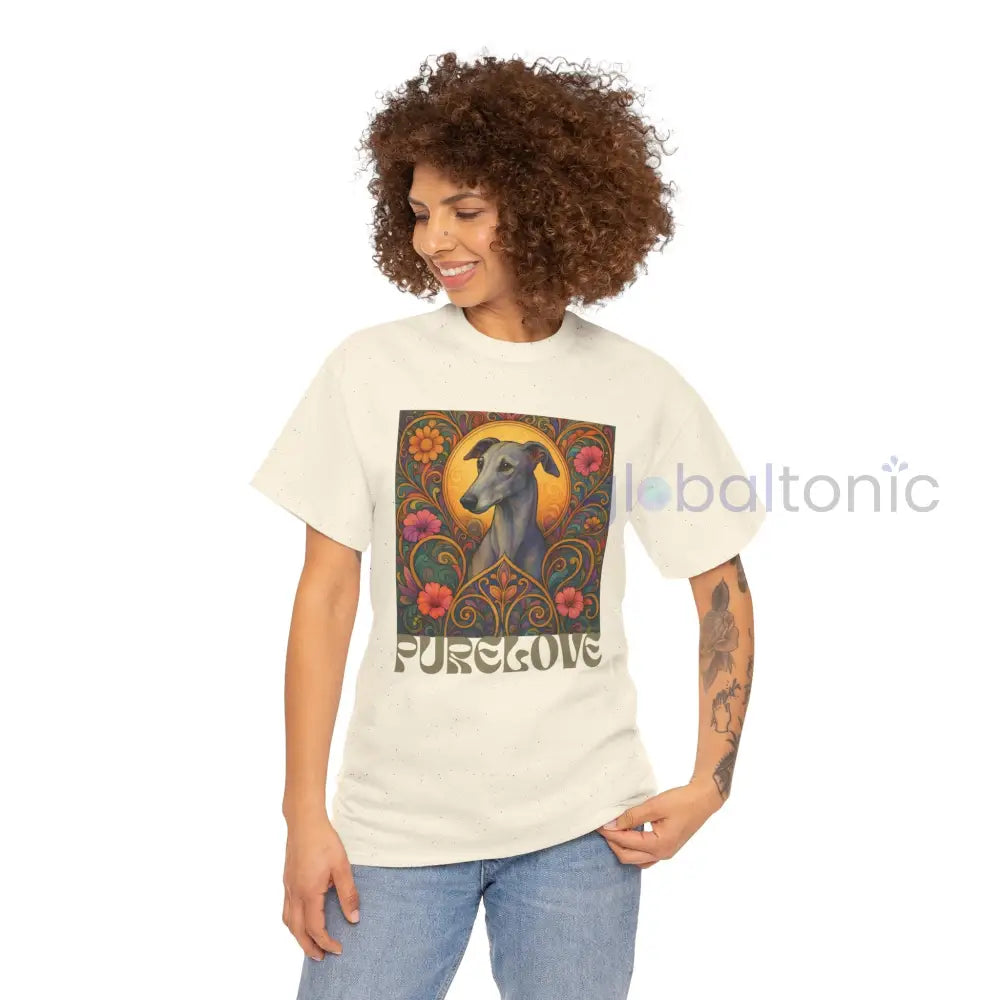 Greyhound Vintage Graphic T-Shirt – Unisex Cotton Tee for Dog Lovers T-Shirt