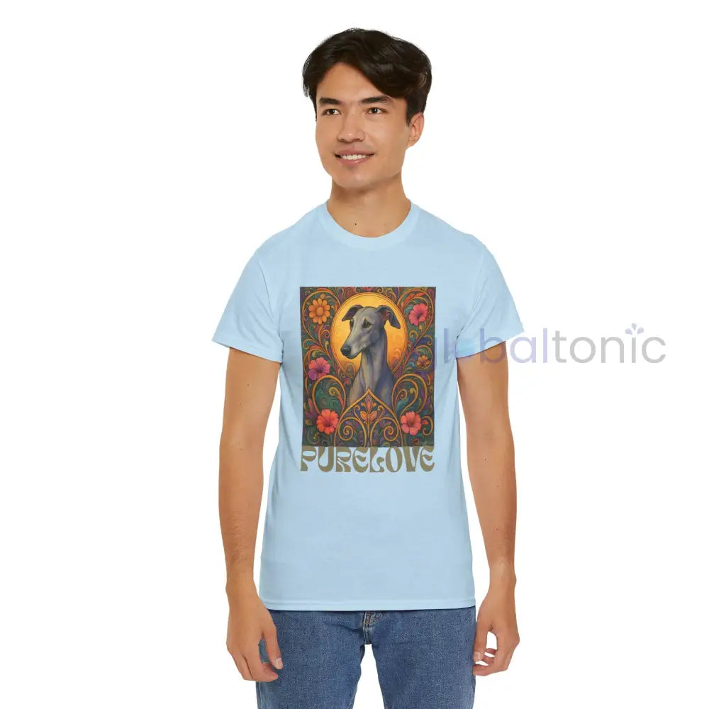Greyhound Vintage Graphic T-Shirt – Unisex Cotton Tee for Dog Lovers T-Shirt