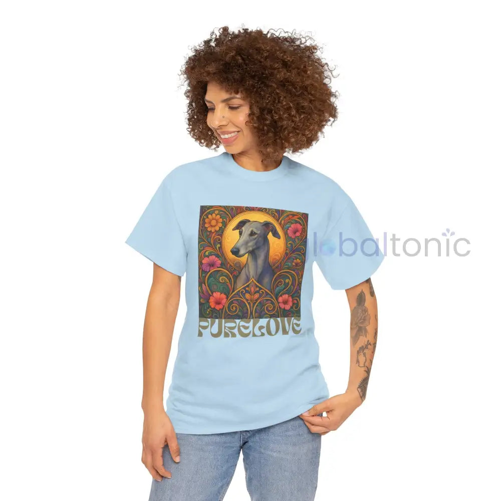 Greyhound Vintage Graphic T-Shirt – Unisex Cotton Tee for Dog Lovers T-Shirt