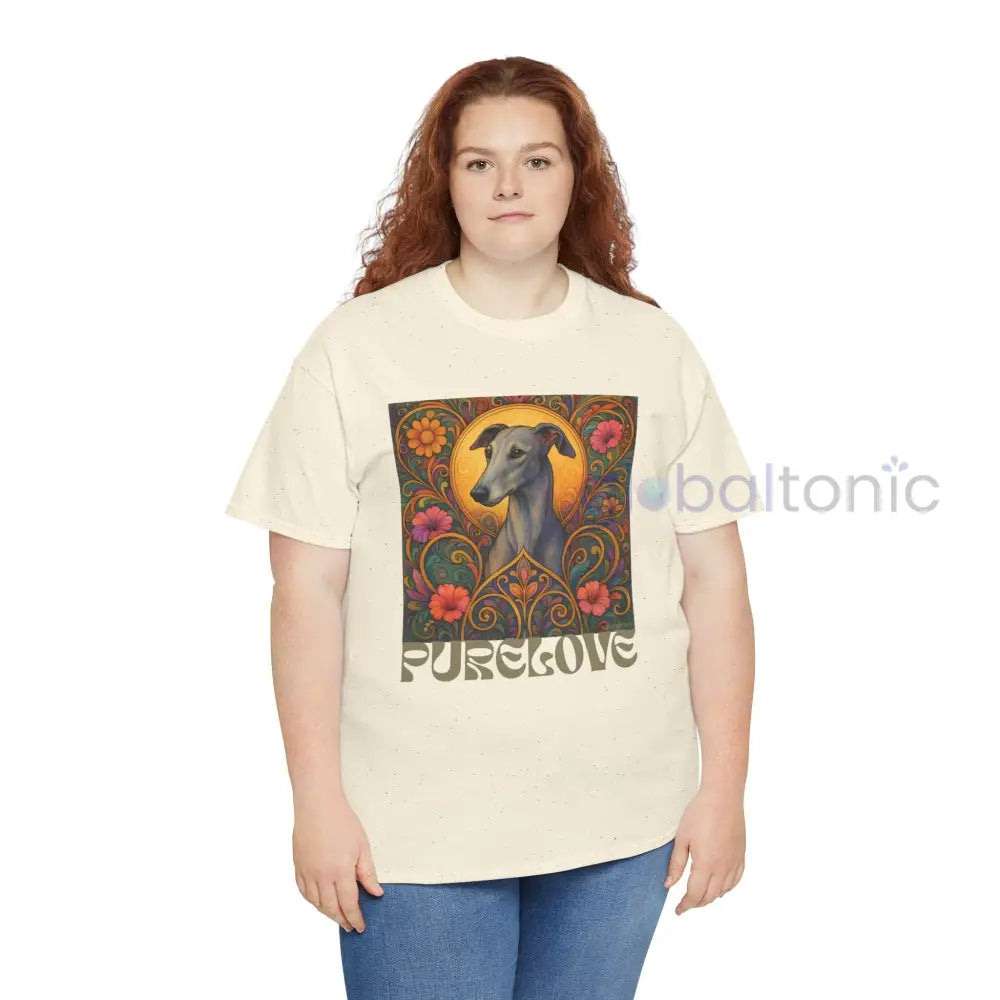 Greyhound Vintage Graphic T-Shirt – Unisex Cotton Tee for Dog Lovers T-Shirt