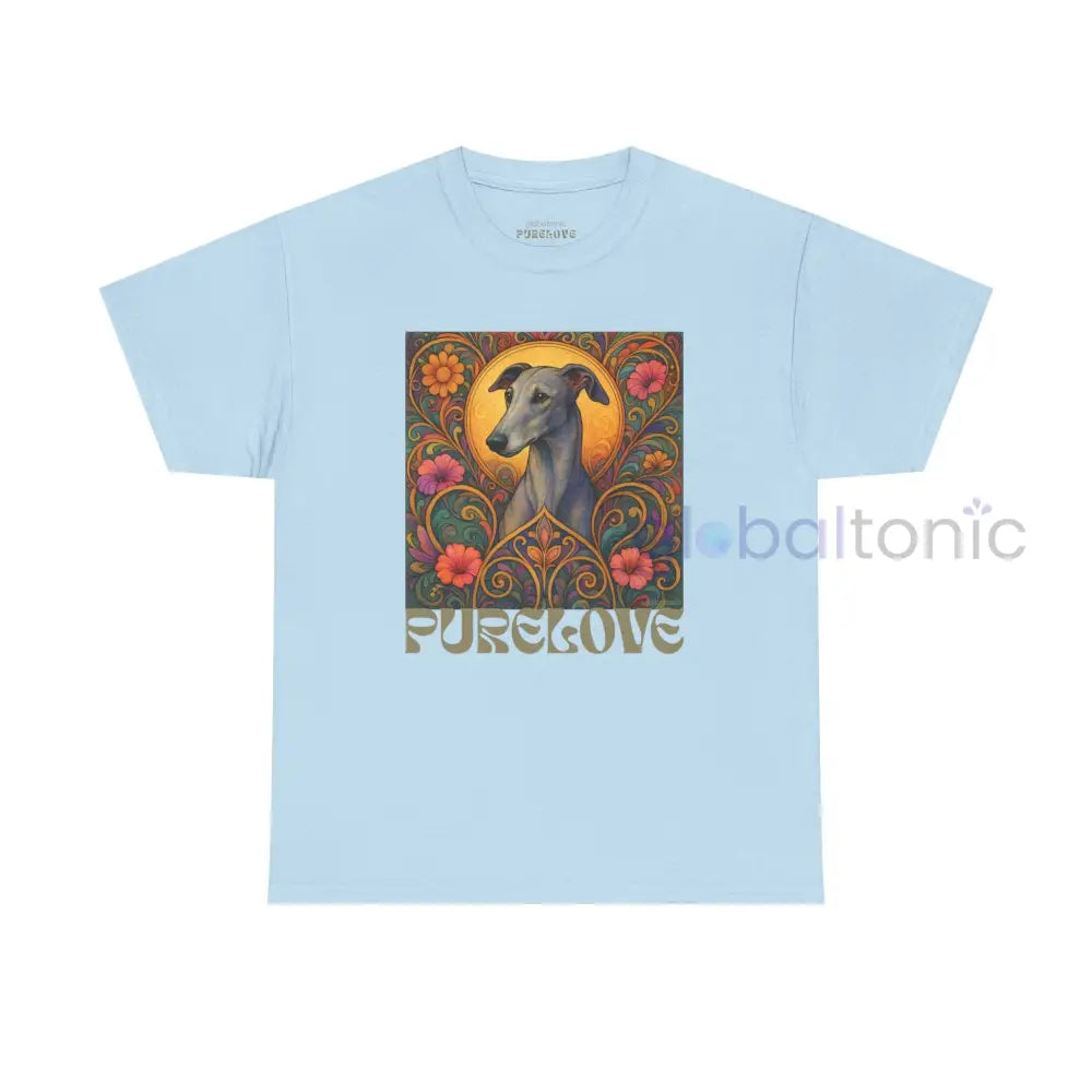Greyhound Vintage Graphic T-Shirt – Unisex Cotton Tee for Dog Lovers Light Blue / S T-Shirt