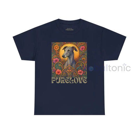 Greyhound Vintage Graphic T-Shirt – Unisex Cotton Tee for Dog Lovers Navy / S T-Shirt