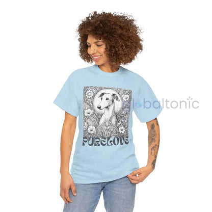 Greyhound Vintage Unisex Cotton Tee for Dog Lovers (Black & White) T-Shirt