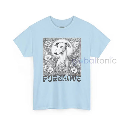 Greyhound Vintage Unisex Cotton Tee for Dog Lovers (Black & White) T-Shirt