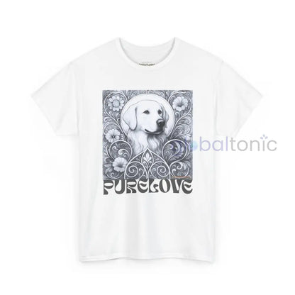Labrador Vintage Unisex Cotton Tee for Dog Lovers (Black & White) White / S T-Shirt