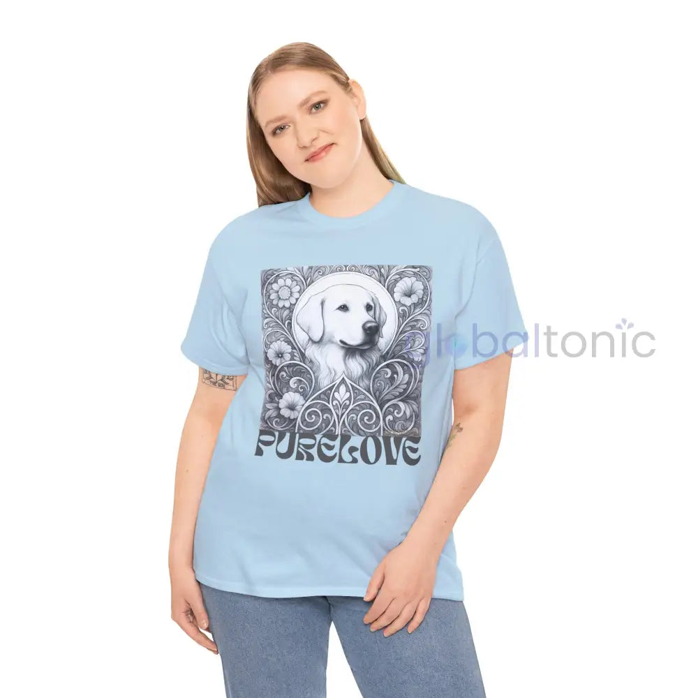 Labrador Vintage Unisex Cotton Tee for Dog Lovers (Black & White) T-Shirt