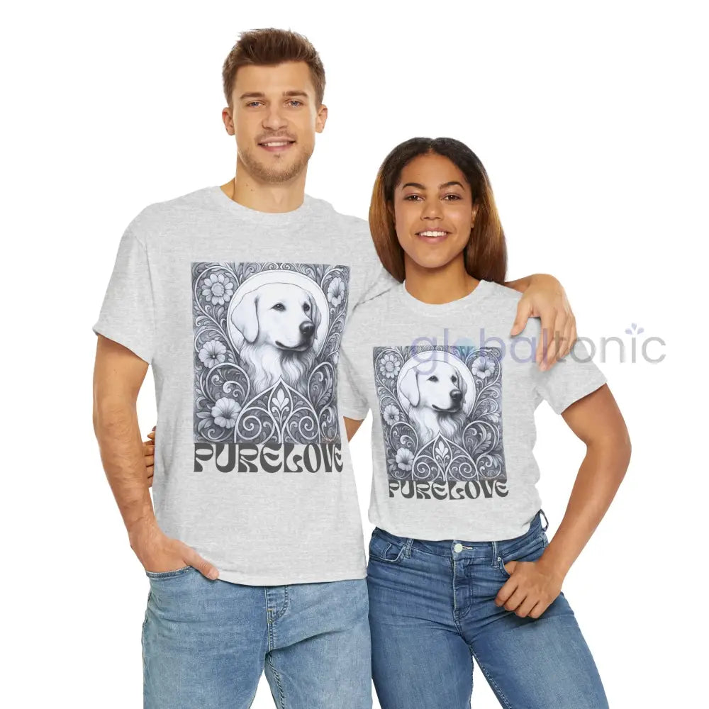 Labrador Vintage Unisex Cotton Tee for Dog Lovers (Black & White) T-Shirt