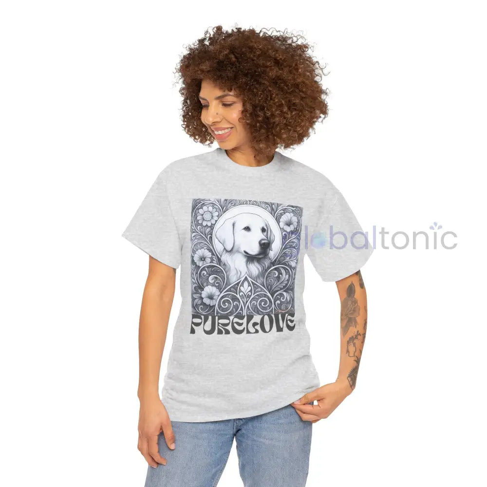 Labrador Vintage Unisex Cotton Tee for Dog Lovers (Black & White) T-Shirt