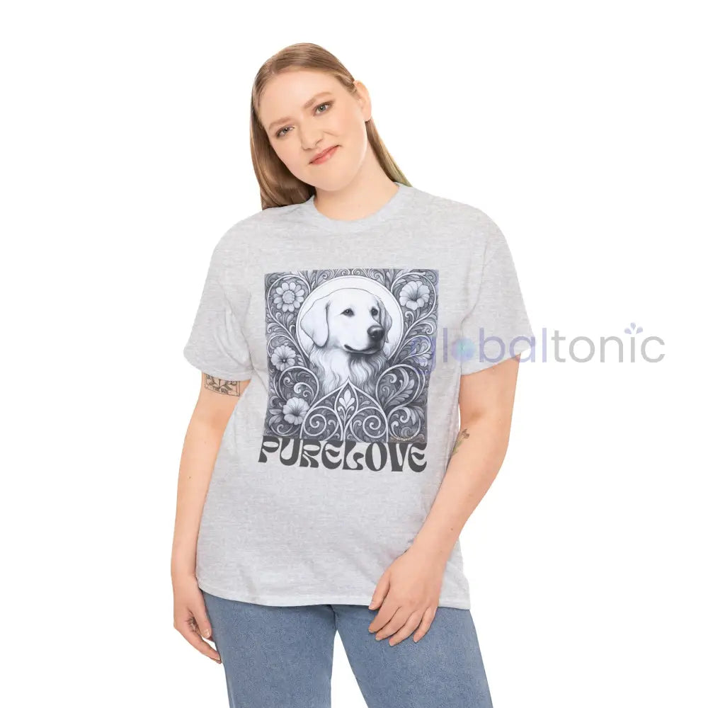 Labrador Vintage Unisex Cotton Tee for Dog Lovers (Black & White) T-Shirt