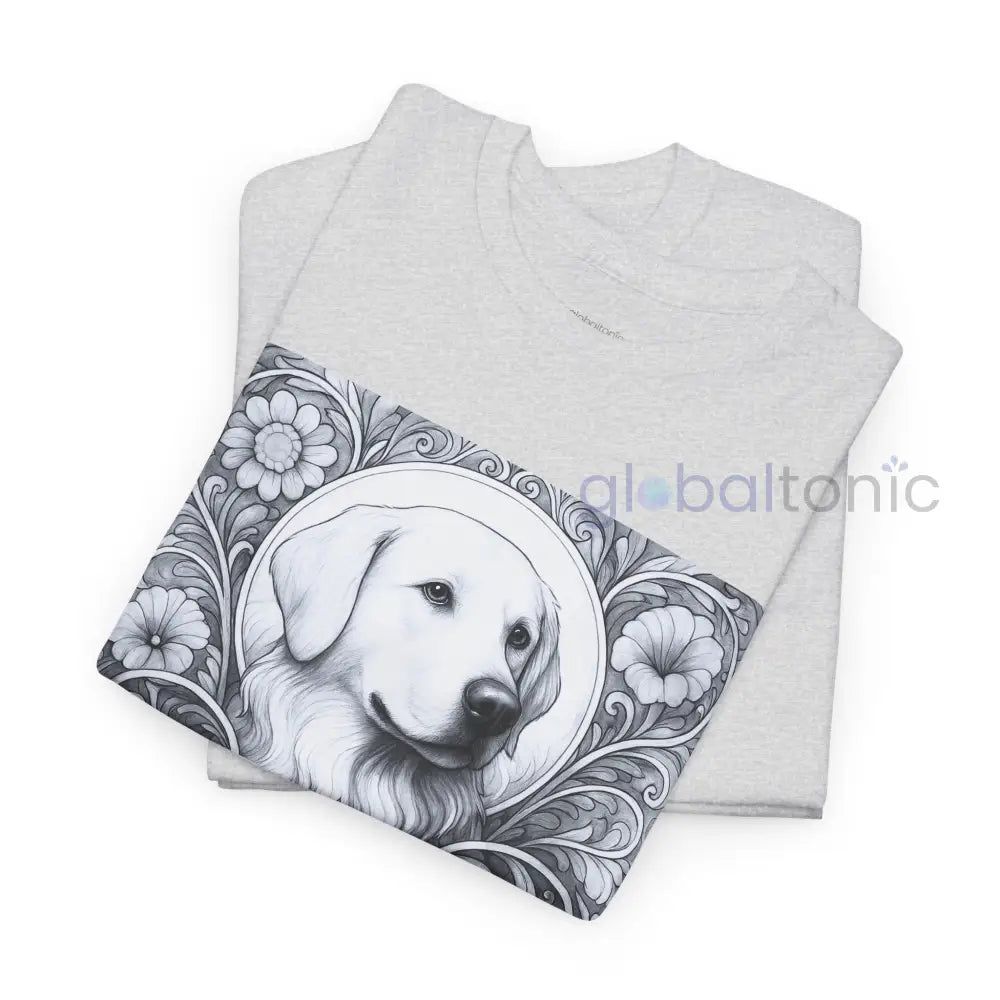 Labrador Vintage Unisex Cotton Tee for Dog Lovers (Black & White) T-Shirt