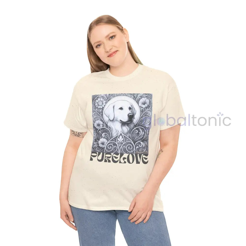 Labrador Vintage Unisex Cotton Tee for Dog Lovers (Black & White) T-Shirt
