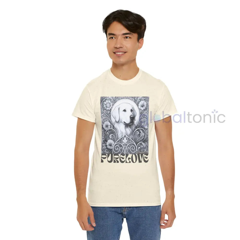 Labrador Vintage Unisex Cotton Tee for Dog Lovers (Black & White) T-Shirt