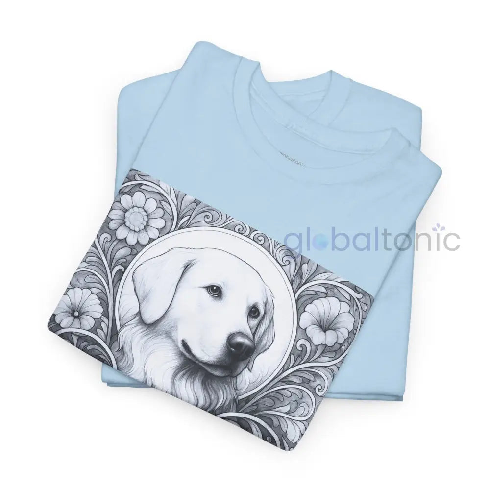 Labrador Vintage Unisex Cotton Tee for Dog Lovers (Black & White) T-Shirt