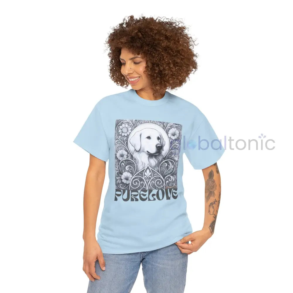 Labrador Vintage Unisex Cotton Tee for Dog Lovers (Black & White) T-Shirt