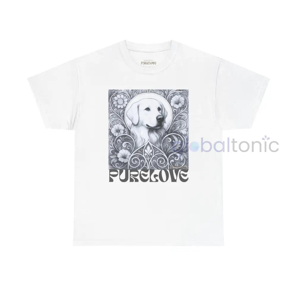 Labrador Vintage Unisex Cotton Tee for Dog Lovers (Black & White) T-Shirt